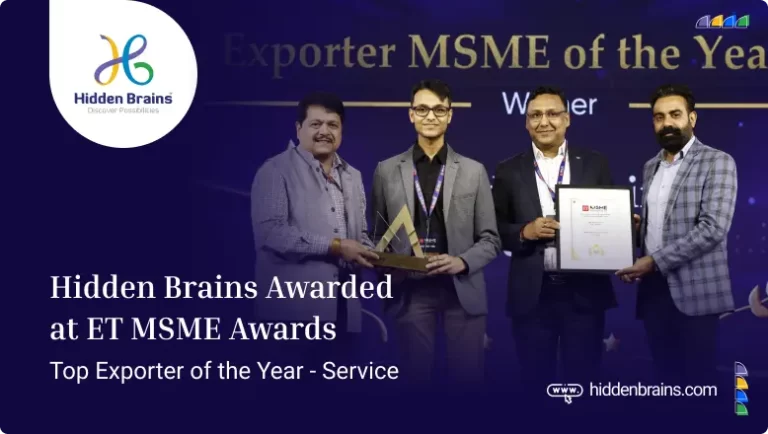 Hidden Brains -Top Exporter of the Year- Service